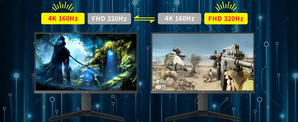 「Pixio」(ピクシオ)、デュアルモード(4K/160Hz⇔FHD/320Hz)搭載ゲーミングモニター「PX27U Prime Neo」を予約販売開始。27型, Fast IPS, 多機能スタンド 画像 2