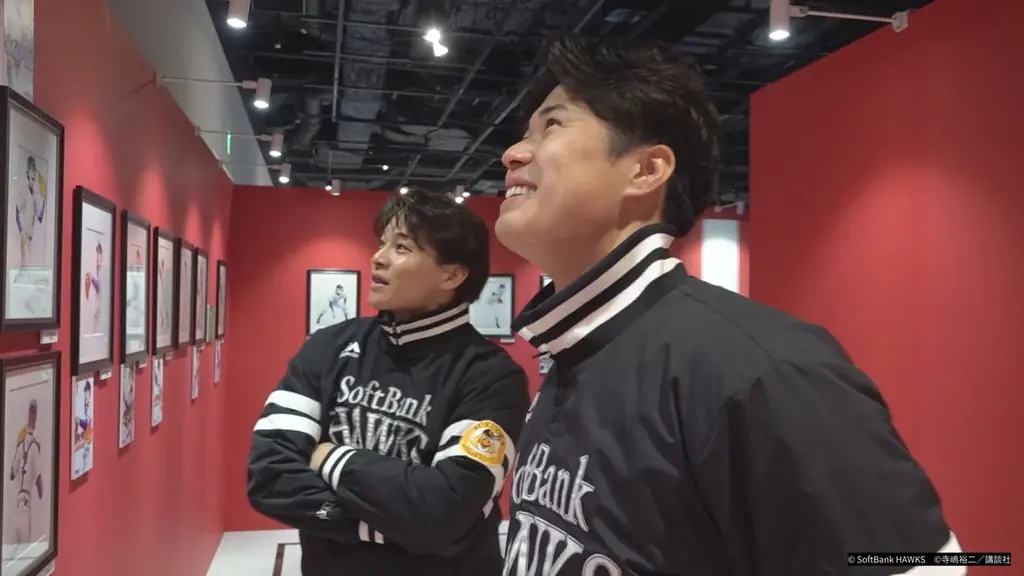 【福岡ソフトバンクホークス】松本晴投手・谷川原選手が「大『ダイヤのＡ actⅡ』原画展」福岡展に来場！開催は3月14日（土）まで 画像 2