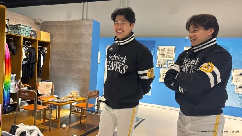 【福岡ソフトバンクホークス】松本晴投手・谷川原選手が「大『ダイヤのＡ actⅡ』原画展」福岡展に来場！開催は3月14日（土）まで 画像 5