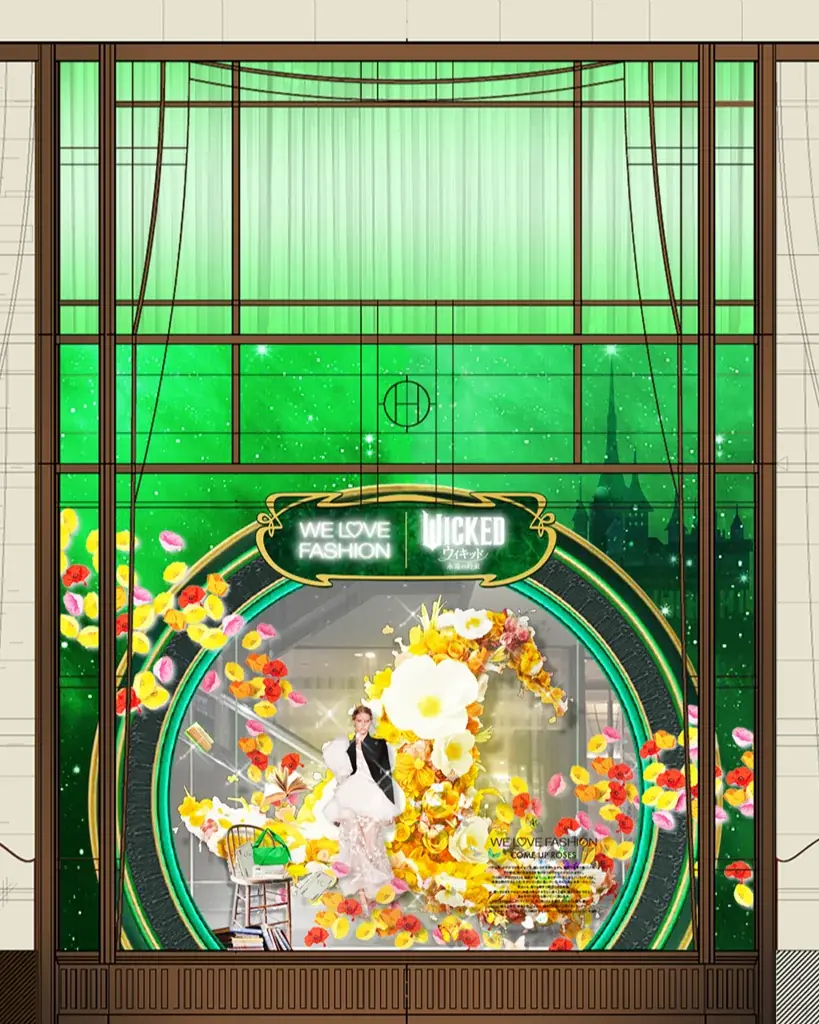 【阪急うめだ本店】映画『ウィキッド 永遠の約束』とコラボレーション！今ここだけのブランドコラボや巨大ウィンドー7面も大変身 画像 4