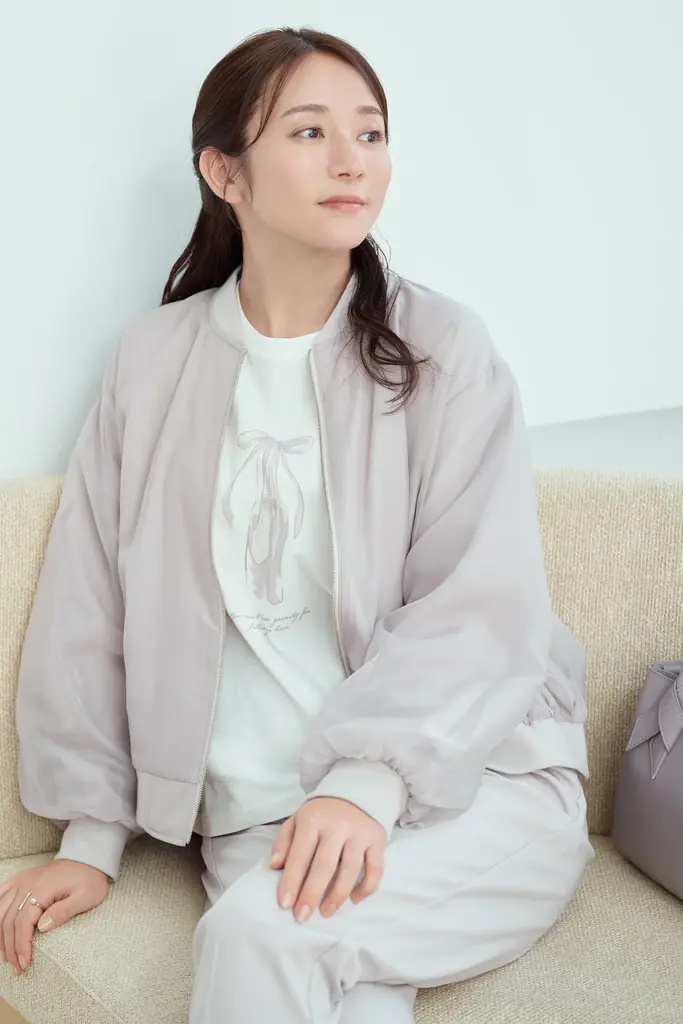 【Honeys（ハニーズ）】木村文乃さんコラボカラーのオーガンジーブルゾン発売。2月10日(火)よりハニーズ公式オンラインショップにて特設ページ公開 画像 3