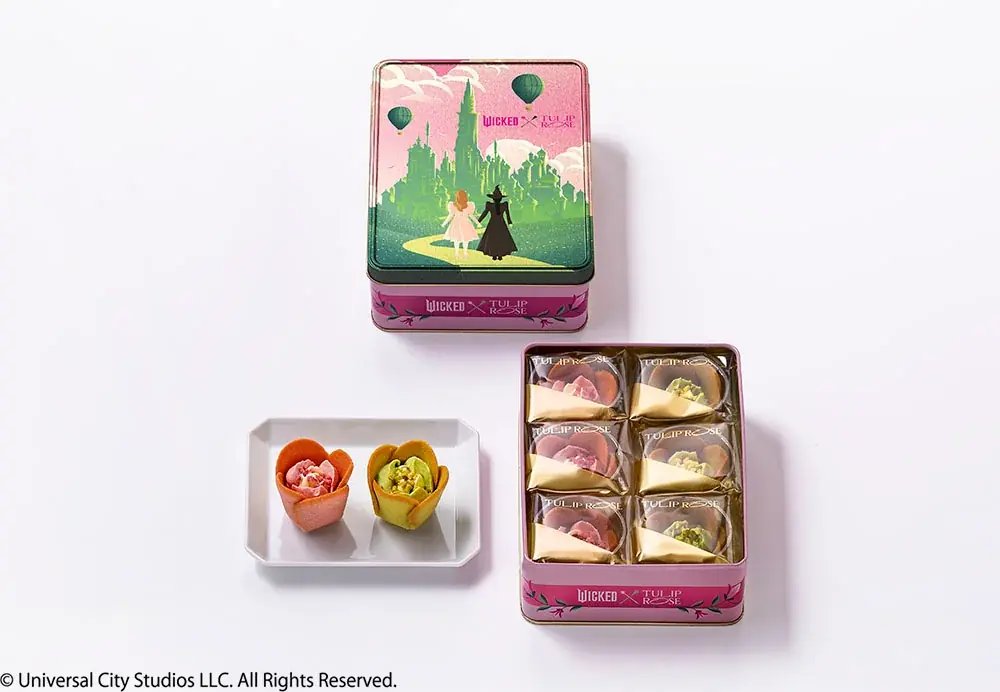 映画『ウィキッド 永遠の約束』のコラボ第2弾！“エメラルドシティ”がテーマのスペシャルボックスを新発売【TOKYOチューリップローズ】 画像 2