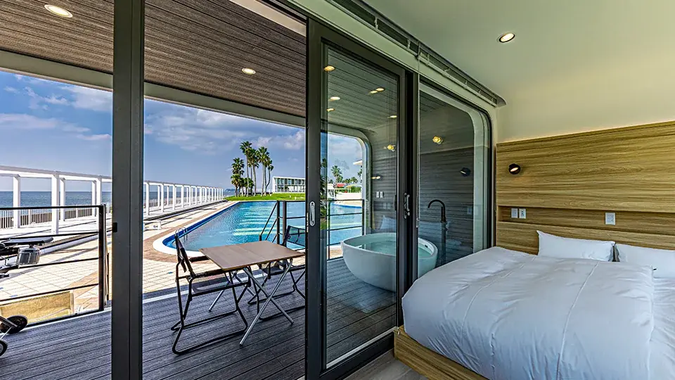 海から数メートル「オーシャンサウナ」も日帰りで楽しめる、冬期限定デイユースプランが新登場！都心から約60分、湘南の海・富士山・江の島を一望できるグランピング施設【スペースキーポイント】 画像 7