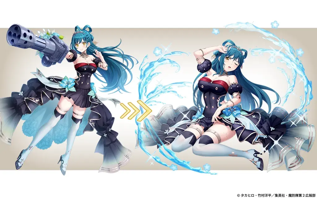 至高のハイファンタジーRPG『ヴァルキリーコネクト』がTV放映中のアニメ『魔都精兵のスレイブ2』とコラボ開催！ログインでコラボキャラ「東日万凛」をご褒美でもらえる。 画像 2