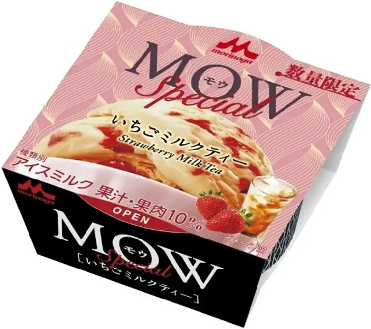 トレンド感あふれるいちご×紅茶フレーバー「MOW Special（モウスペシャル）いちごミルクティー」が新発売！ 画像 1