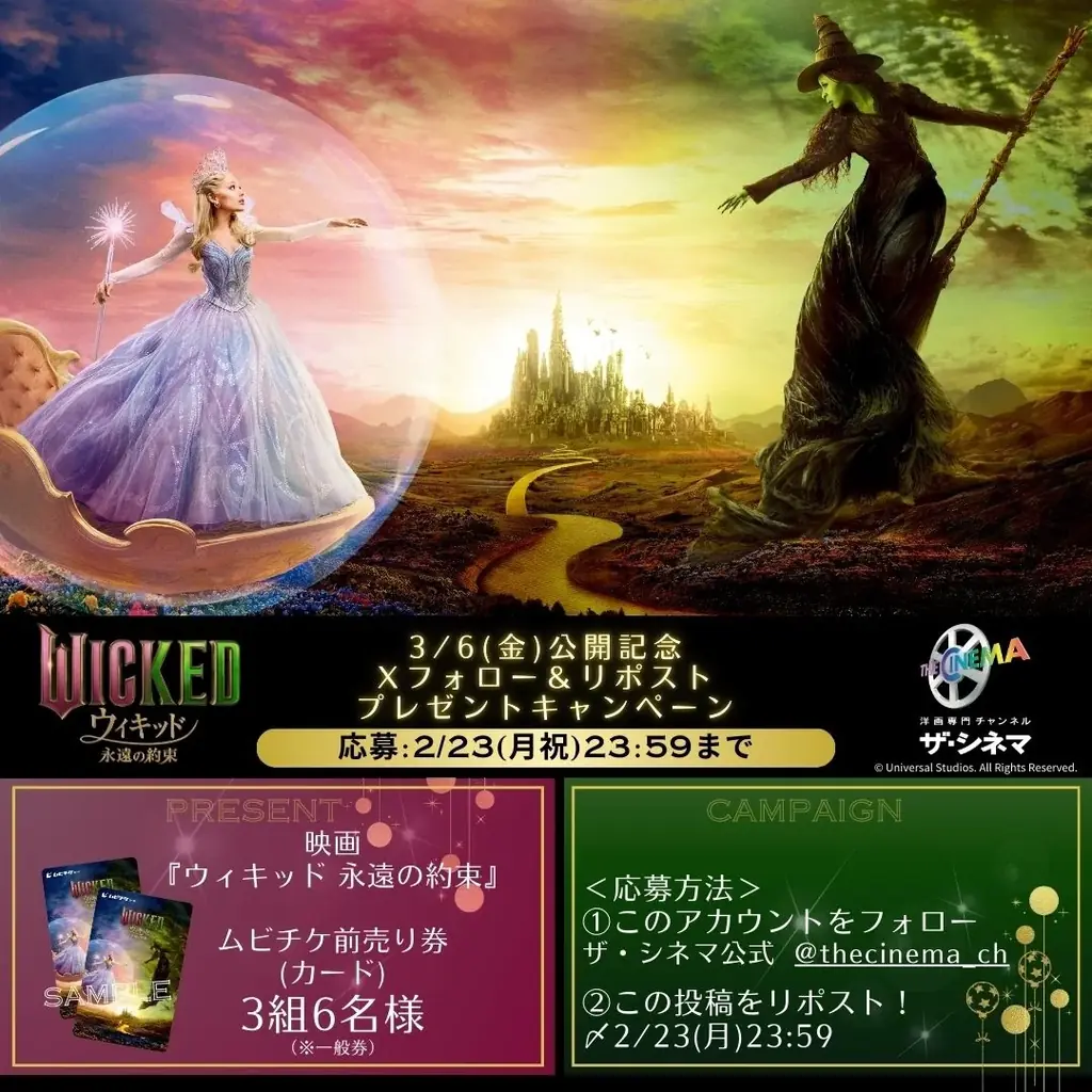 3月6日(金)『ウィキッド 永遠の約束』公開記念！女性が活躍するミュージカル映画を大特集！【ワンダフル・ミュージカル】 画像 2