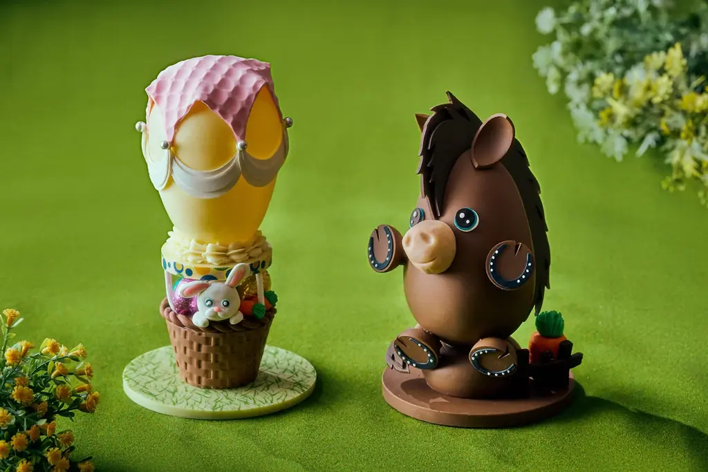気球に乗ったイースターバニーのチョコレートなど愛らしいスイーツが登場手土産にも最適なパステルカラーのマカロンやアイシングクッキーも春の祝祭を彩る「イースタースイーツ コレクション」 画像 4