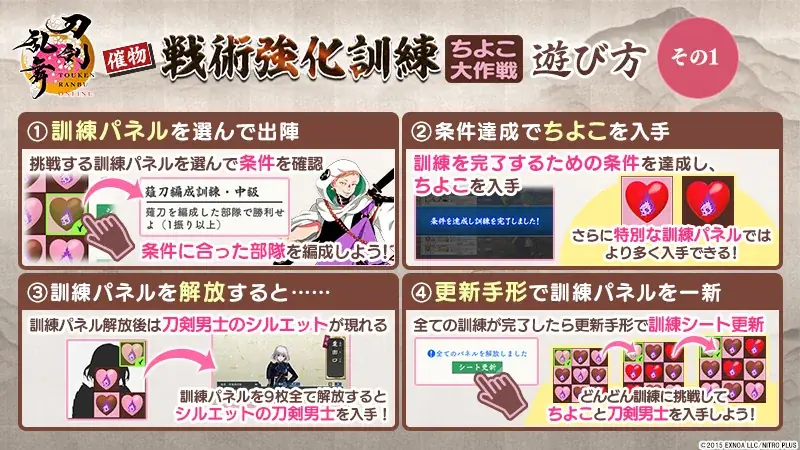 『刀剣乱舞ONLINE』イベント「戦術強化訓練 ～ちよこ大作戦〜」開催！さらに新刀剣男士「雲重（cv. 仲村宗悟）」が登場！ 画像 5
