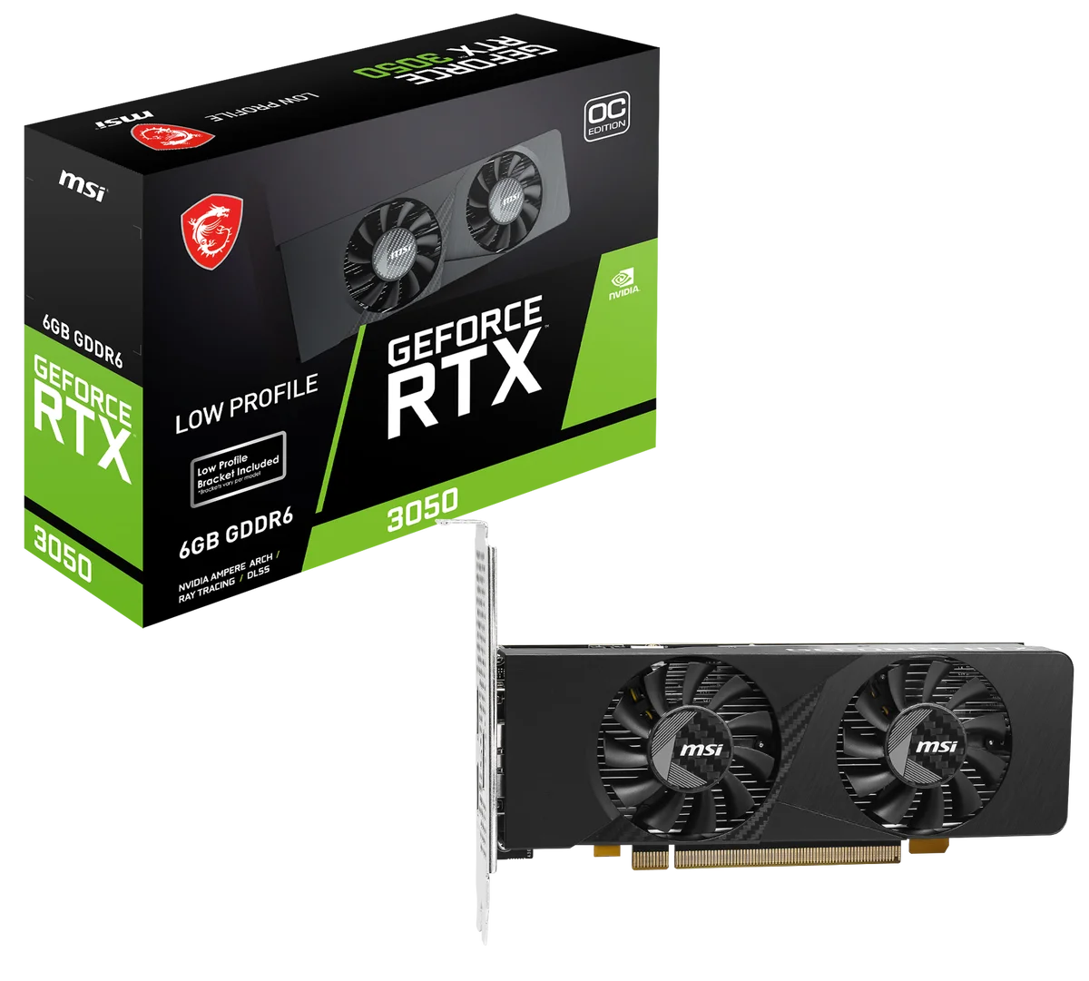 ロープロファイル設計のGeForce RTX 3050登場—MSI新作