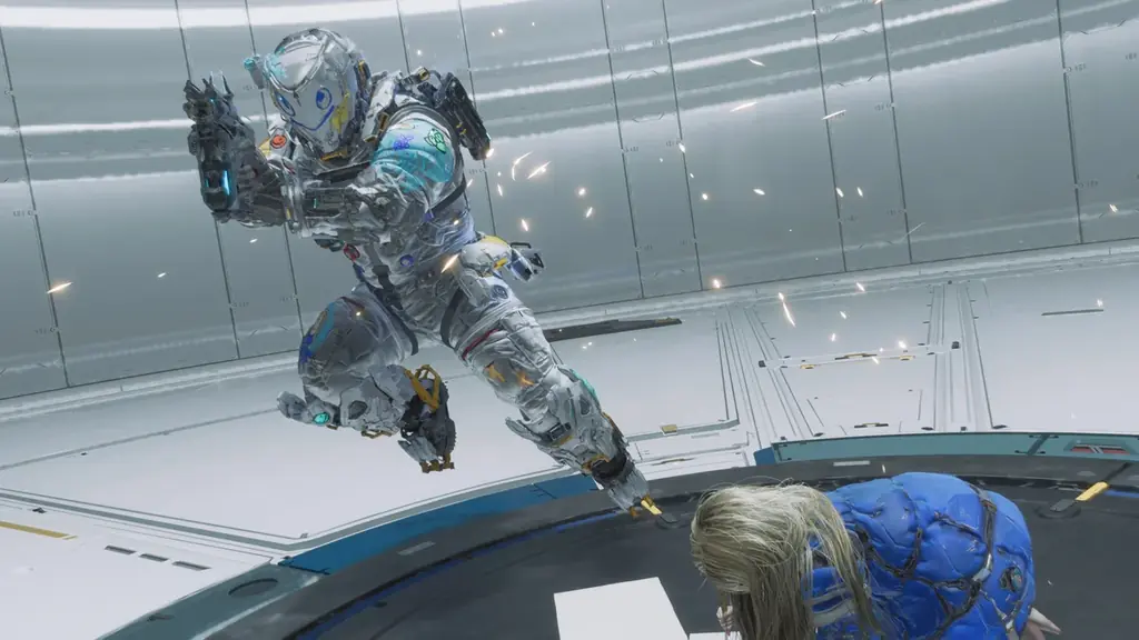 月面に再現されたニューヨーク、タイムズスクエアのような街並み。『プラグマタ』最新トレーラーを公開！ 画像 12