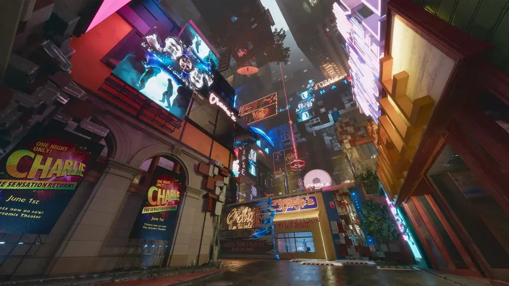 月面に再現されたニューヨーク、タイムズスクエアのような街並み。『プラグマタ』最新トレーラーを公開！ 画像 3