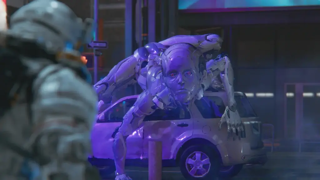 月面に再現されたニューヨーク、タイムズスクエアのような街並み。『プラグマタ』最新トレーラーを公開！ 画像 9