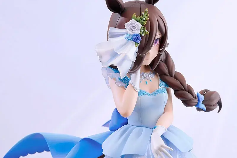 ゲーム『ウマ娘 プリティーダービー』より、内気で心優しいウマ娘「ライスシャワー」が、ウェディングドレス姿でフィギュア化。 画像 10