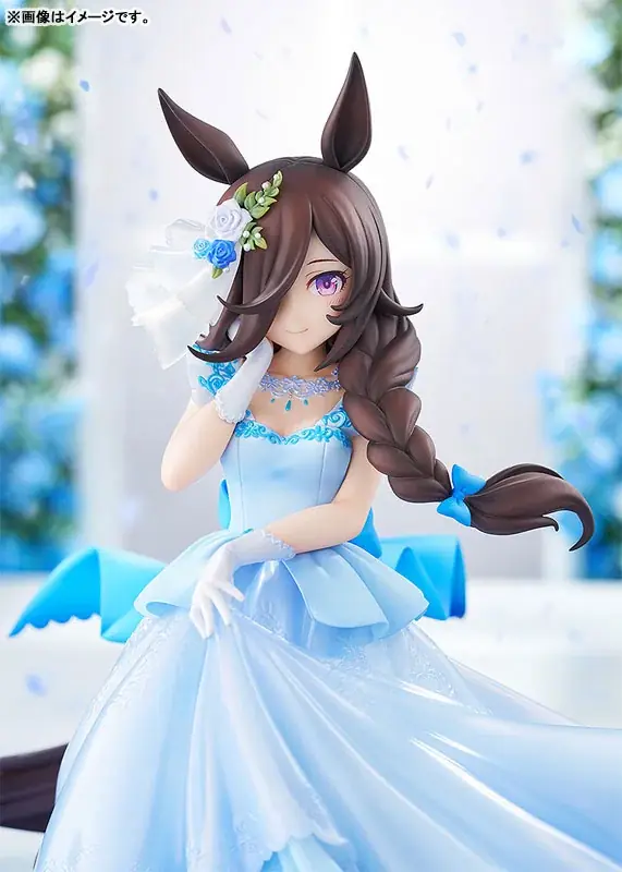 ゲーム『ウマ娘 プリティーダービー』より、内気で心優しいウマ娘「ライスシャワー」が、ウェディングドレス姿でフィギュア化。 画像 4