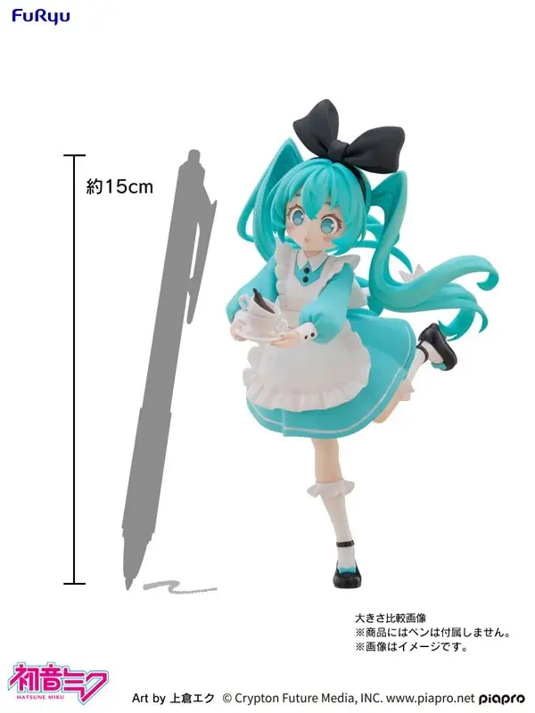 「初音ミク 不思議の国ver.」フィギュアが登場。イラストレーター・上倉エク氏描き下ろしの、おとぎ話をテーマにした3体目。 画像 14