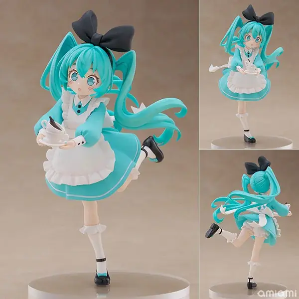 「初音ミク 不思議の国ver.」フィギュアが登場。イラストレーター・上倉エク氏描き下ろしの、おとぎ話をテーマにした3体目。 画像 2