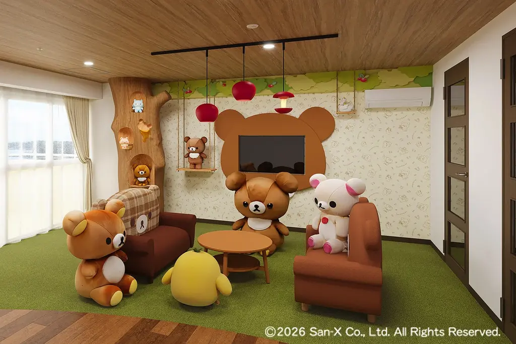 マホロバ・マインズ三浦、「チャイロイコグマルーム」を4月17日にオープン！　ゲストと同じ館内着のオリジナルぬいぐるみセットほか特典満載のコラボルーム 画像 1