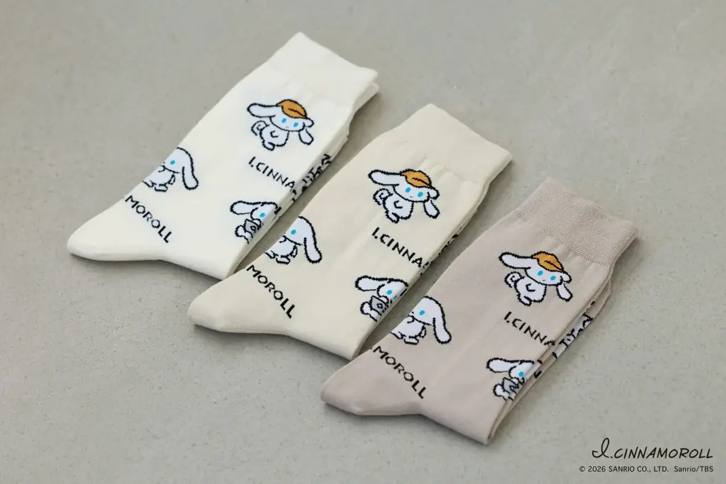 I.CINNAMOROLL×靴下屋コラボ靴下、店舗とオンラインストアで2026年２月20日（金）発売 画像 6