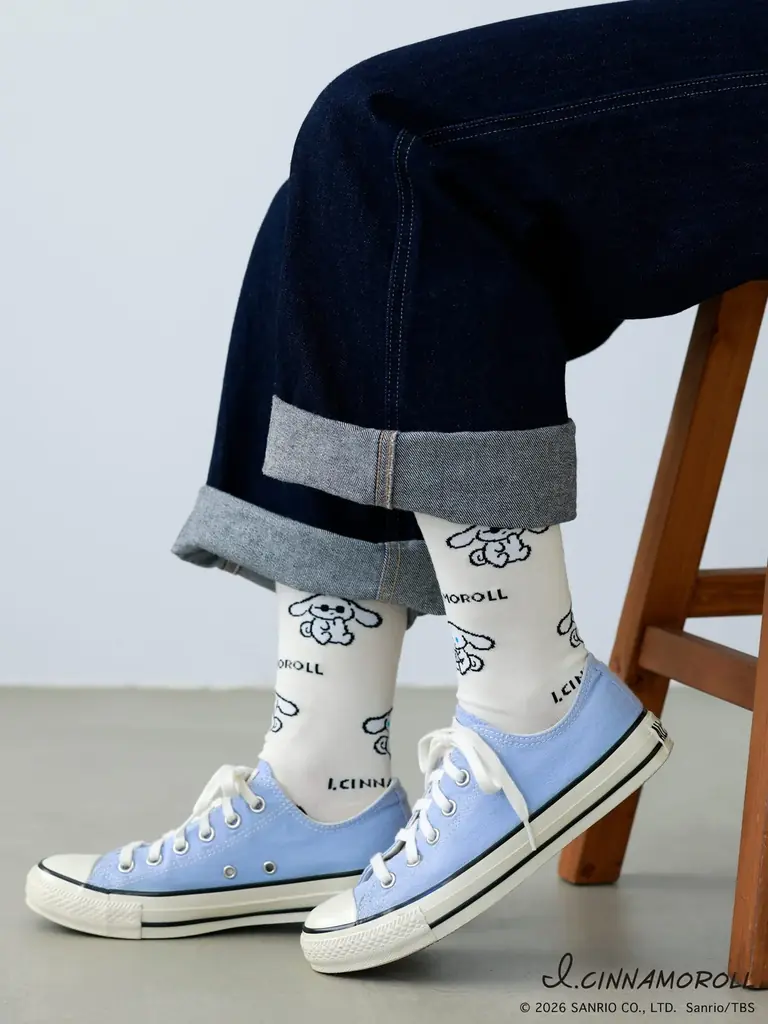 I.CINNAMOROLL×靴下屋コラボ靴下、店舗とオンラインストアで2026年２月20日（金）発売 画像 7