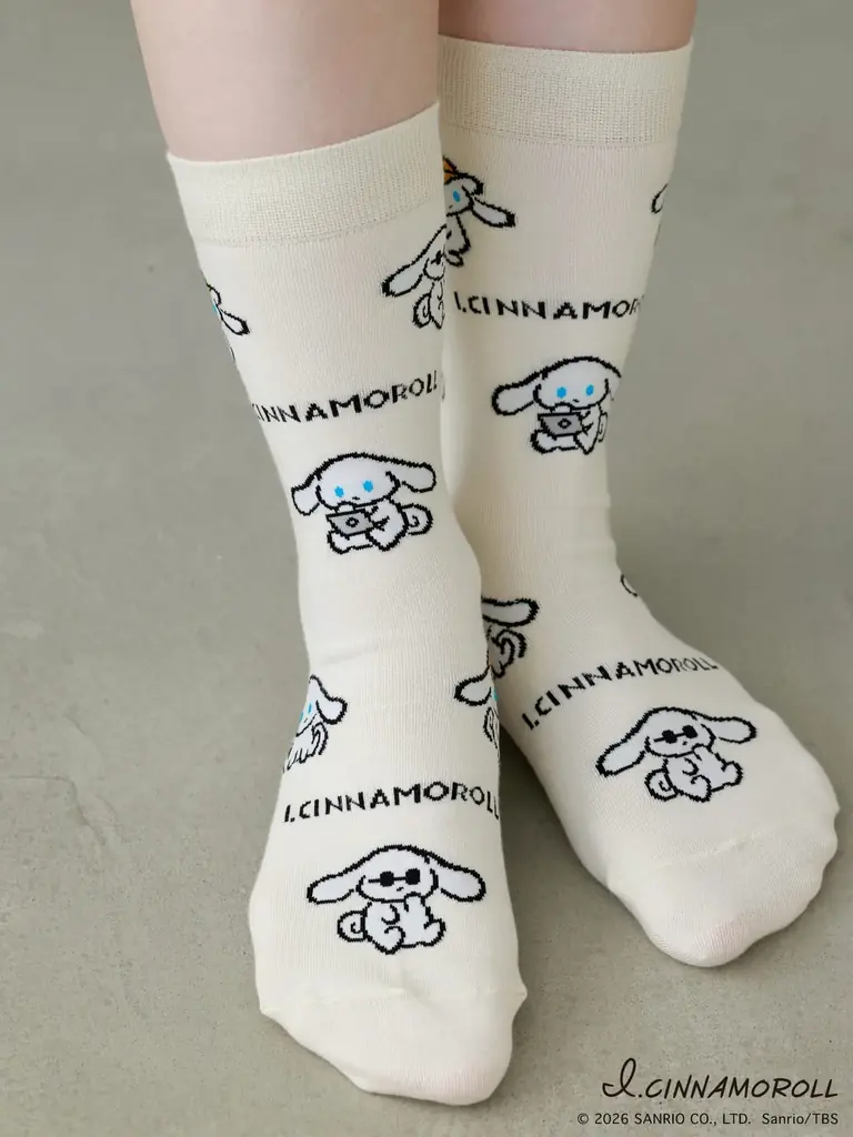 I.CINNAMOROLL×靴下屋コラボ靴下、店舗とオンラインストアで2026年２月20日（金）発売 画像 8