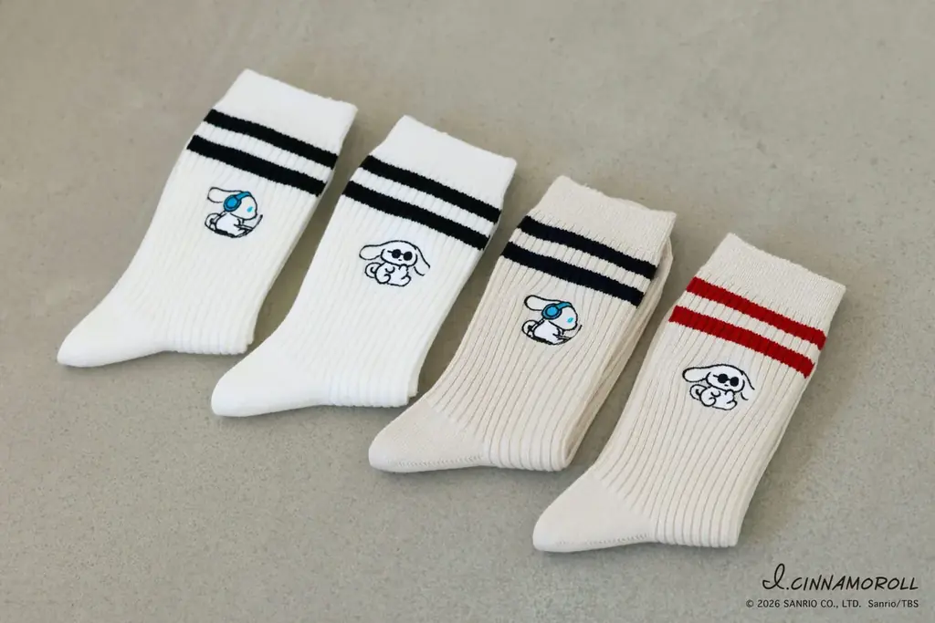 I.CINNAMOROLL×靴下屋コラボ靴下、店舗とオンラインストアで2026年２月20日（金）発売 画像 9