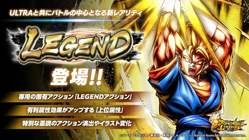 App Store・Google Play向けアプリケーション『ドラゴンボール レジェンズ』レジェンズはまだまだ進化する！新レアリティ「LEGEND」実装！ 画像 2