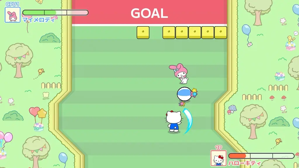 サンリオキャラクターズが大活躍！誰でも遊べて大白熱の新作ゲーム『サンリオキャラクターズ スマッシュフェスタ！』発表 画像 2