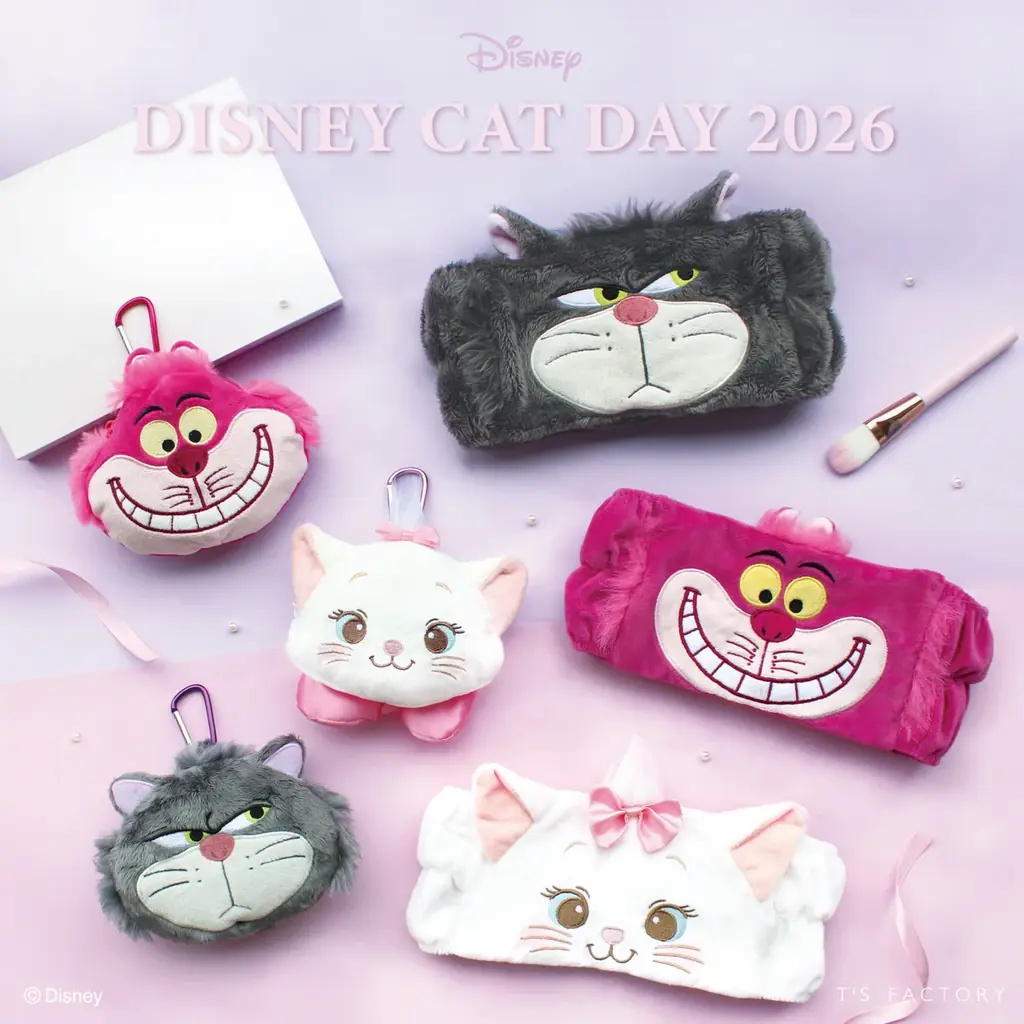 2月22日発売｜ディズニー猫ふわふわヘアバンド＆ポーチ