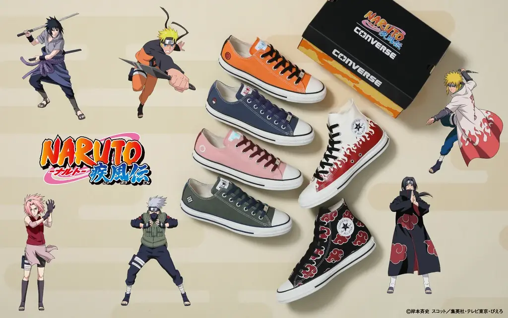 2月20日発売 CONVERSE×NARUTOのALL STAR全6種詳細