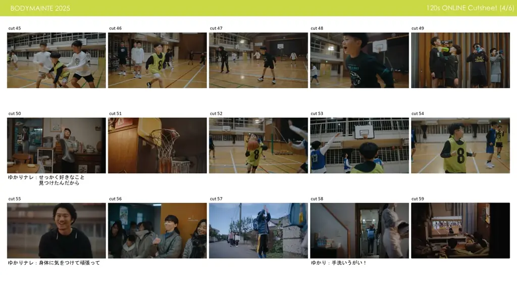 B.LEAGUEで活躍するプロバスケットボール選手・比江島慎のプレーに憧れ、背中を押された少年の「THE DAY.」を描く。『ボディメンテ』新CM「THE DAY. HERO」篇　本日公開 画像 14