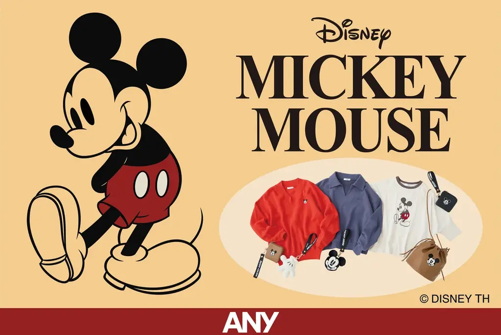 『ANY』が「ミッキーマウス」のアートをモチーフにしたトップスや雑貨を2月19日（木）発売 画像 1