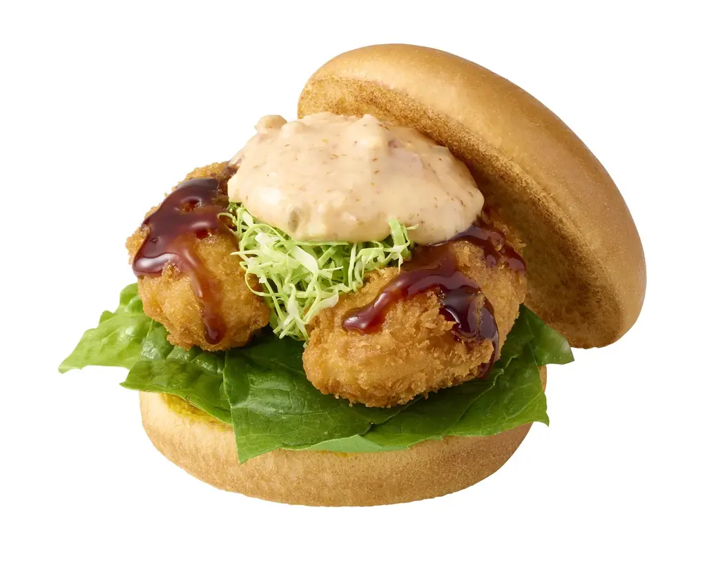 『まるごと』コラボ第8弾！海老フライ×駿河湾産桜えびの海老を堪能するバーガー 画像 2