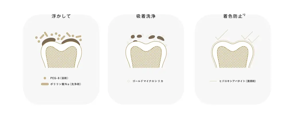 ＜楽天ランキング2冠達成*＞研磨剤フリーの薬用ホワイトニングハミガキ「GWHITE（ジーホワイト）」が3月1日より全国のロフトで発売開始 画像 2