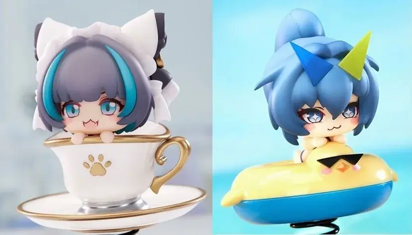 『HappyShake アズールレーン 完成品フィギュア』の「チェシャー」「ニュージャージー」が登場。 画像 2