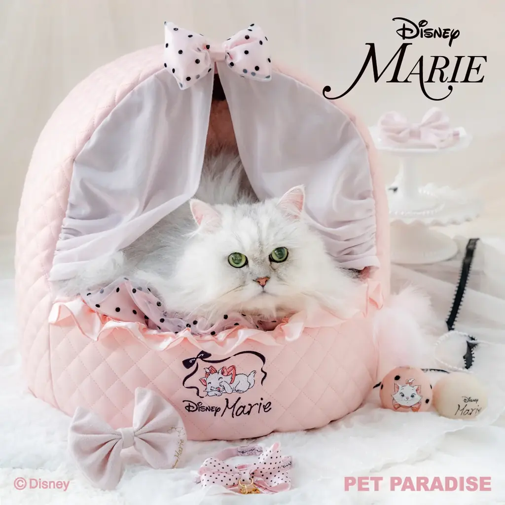 ディズニー映画「おしゃれキャット」の『マリー』をデザイン大人っぽく進化した猫用グッズ2026春夏コレクション発売 画像 1