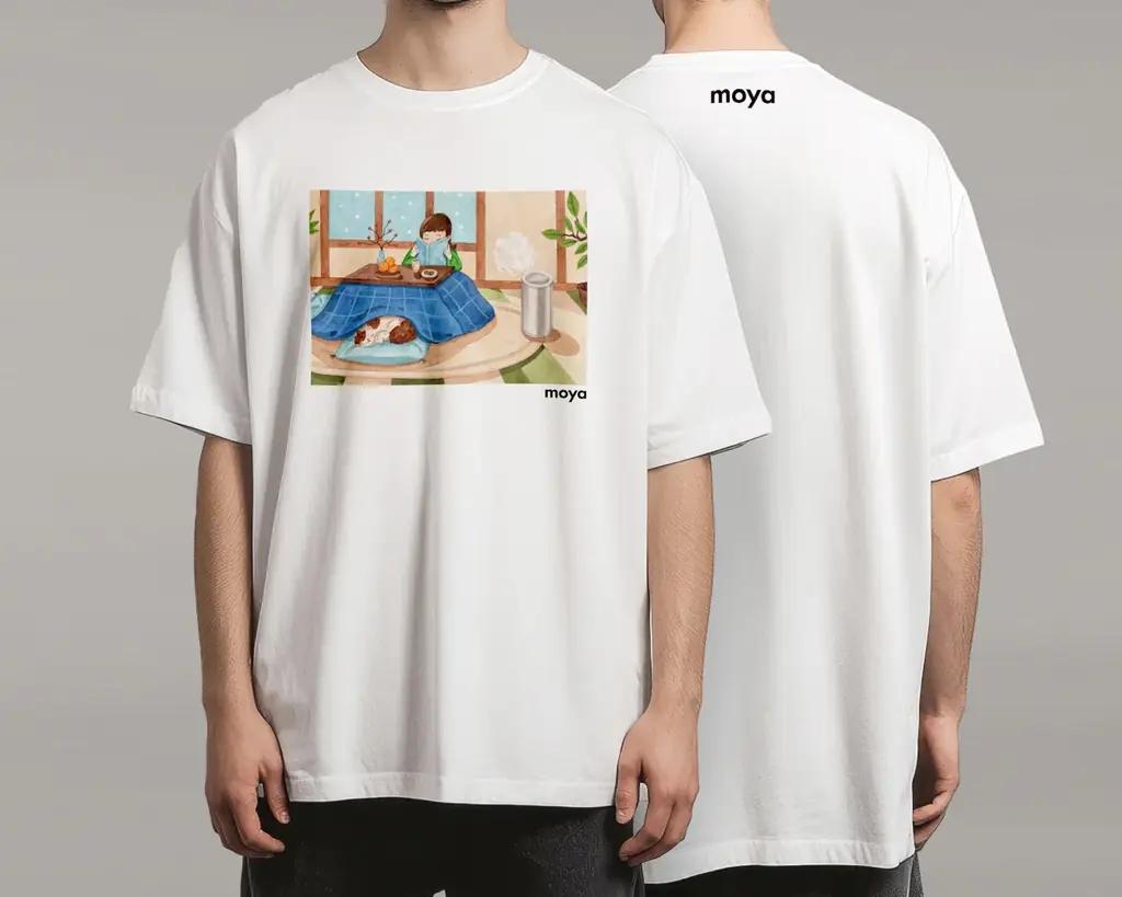 カナダのイラストレーターJustine Wong が描くmoyaのある日常の風景 画像 3