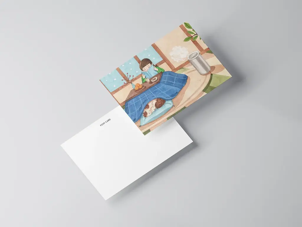 カナダのイラストレーターJustine Wong が描くmoyaのある日常の風景 画像 4