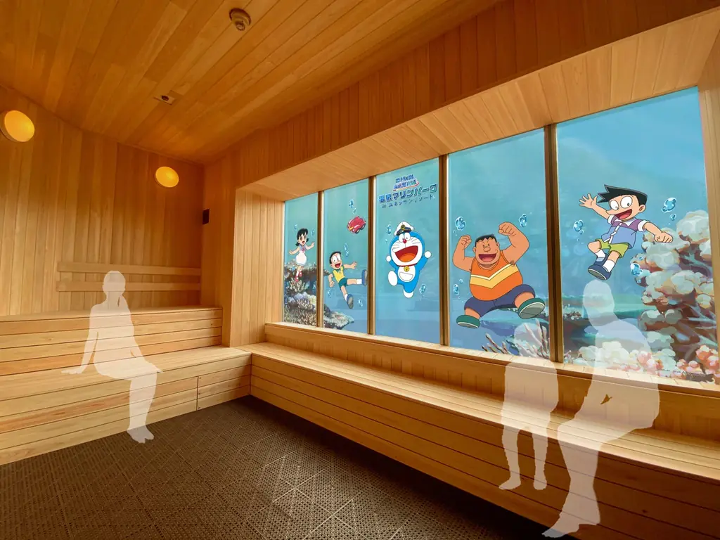 【箱根小涌園ユネッサン】映画ドラえもんを観た後は、ユネッサンへ！『映画ドラえもん 新・のび太の海底鬼岩城』 温泉マリンパークinユネッサンリゾート 画像 4