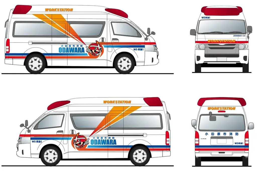 【神奈川県小田原市】市内高校生がデザインしたラッピング救急車を初披露！ 画像 2