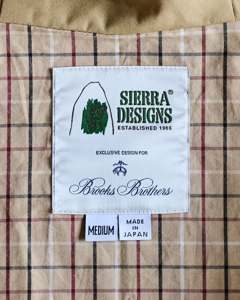 Brooks Brothers × SIERRA DESIGNS 日本限定コラボレーションモデルが登場 画像 8