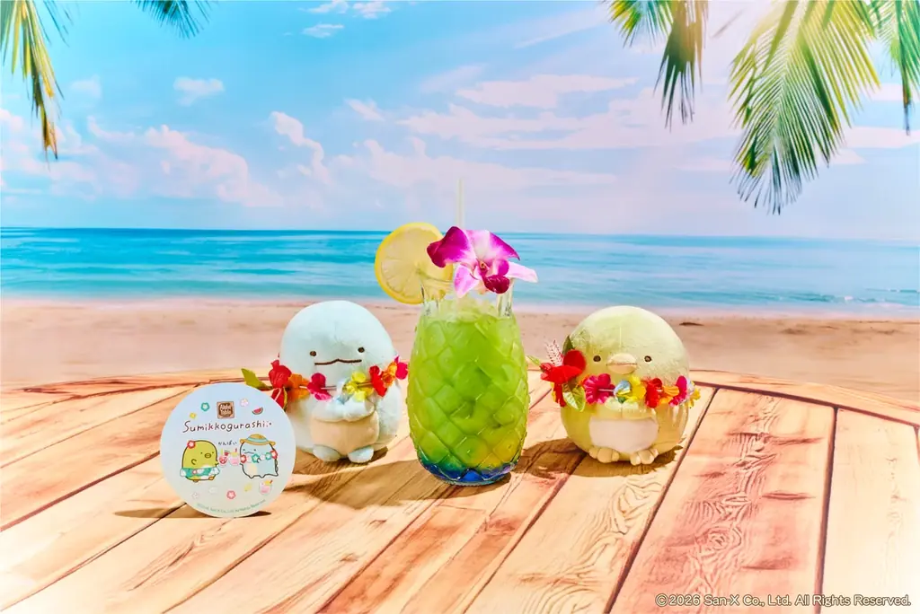 「すみっコぐらし」がリゾート風衣装でアロハテーブルに大集合！「すみっコたちと過ごす、ハワイアンバケーション！」をテーマに、南国ムードあふれるコラボレーションメニューやグッズが登場！ 画像 7