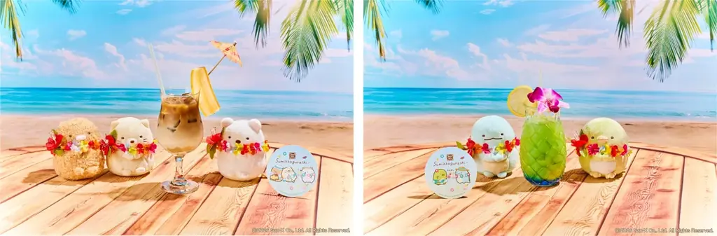 『すみっコたちと過ごす、ハワイアンバケーション！』をテーマに南国ムードあふれるコラボレーションメニューやグッズが登場！ 「すみっコぐらし」がリゾート風衣装でアロハテーブルに大集合！ 画像 4