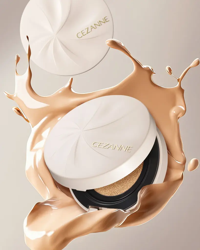 セザンヌからクッションファンデが新登場！ 薄膜カバーでつるんと艶肌が続く、美容液発想のファンデーション 画像 1