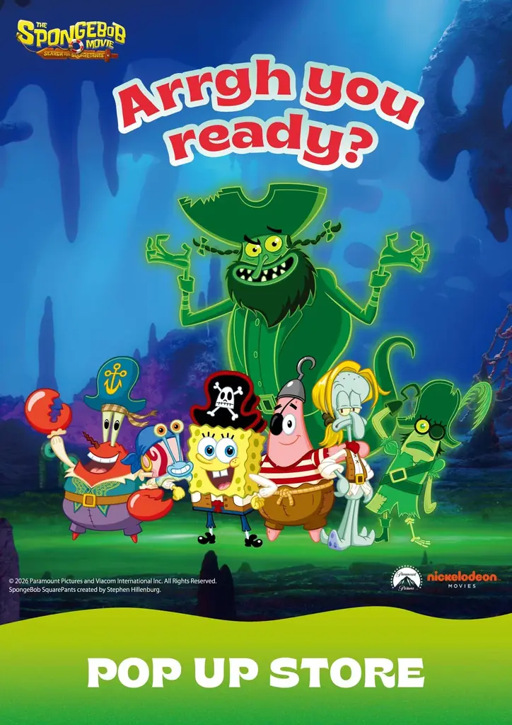 3月4日開幕　劇場版スポンジ・ボブ限定ポップアップ