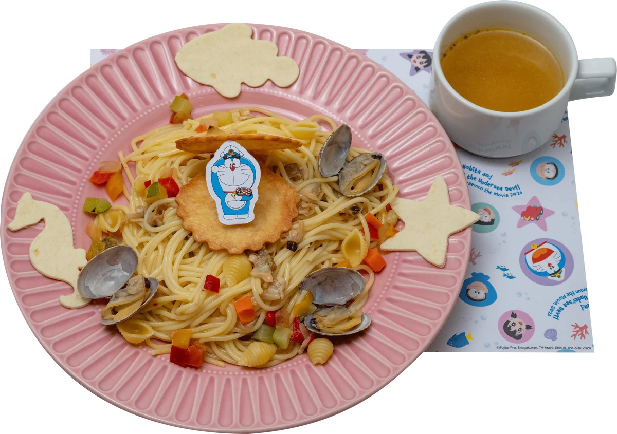【期間限定】2月24日(火)〜『映画ドラえもん 新・のび太の海底鬼岩城』の限定メニューがCafe Lishに登場。深海をイメージした限定グルメで、冒険のひとときを楽しめる！ 画像 2