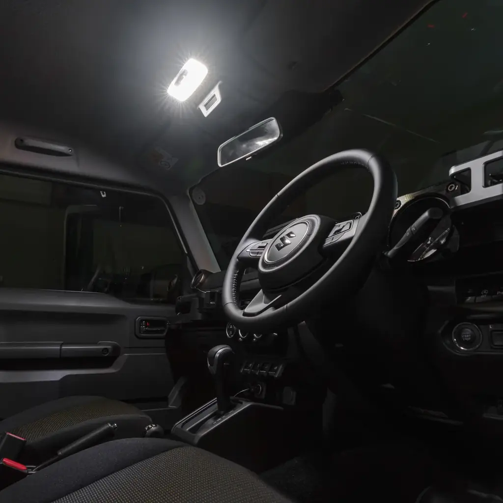 【新発売】ジムニー/ジムニーシエラ/ノマド専用 タッチで切り替え らくらく調光LEDルームランプ販売開始。気分に合わせて3色5段階の明るさ・色味をワンタッチで簡単切り替え!! 画像 16