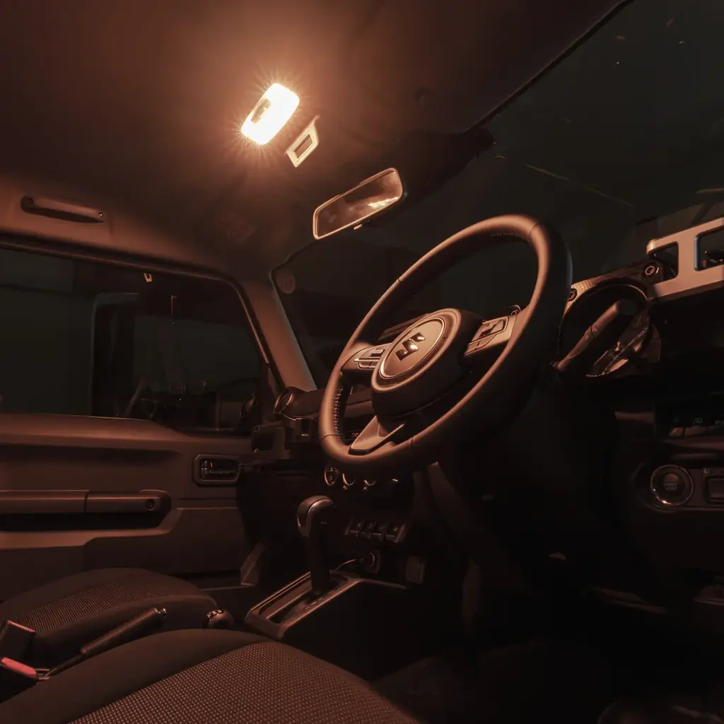 【新発売】ジムニー/ジムニーシエラ/ノマド専用 タッチで切り替え らくらく調光LEDルームランプ販売開始。気分に合わせて3色5段階の明るさ・色味をワンタッチで簡単切り替え!! 画像 17