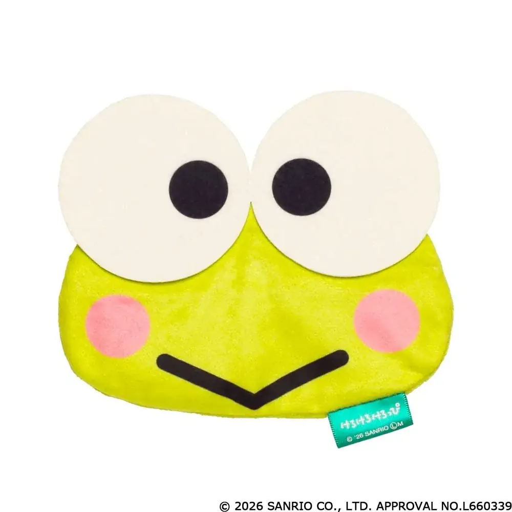 サンリオキャラクターの「けろけろけろっぴ」が縫製バラエティーコレクションになってカプセルトイに登場！フェイスポーチやBIG巾着など可愛いお役立ちアイテムが目白押し！ 画像 2