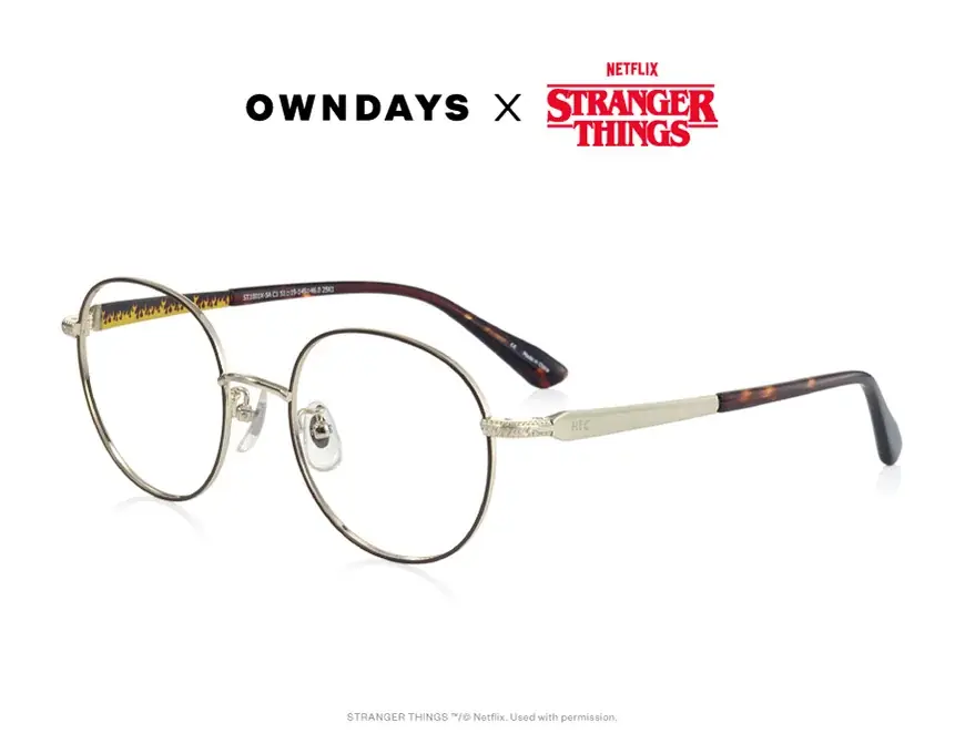 【OWNDAYS｜オンデーズ】Netflix「ストレンジャー・シングス 未知の世界」とのアイウェアコレクション登場！裏側の世界やヘルファイア・クラブの世界観を凝縮したモデルが揃うファン必見のコラボ発売 画像 12