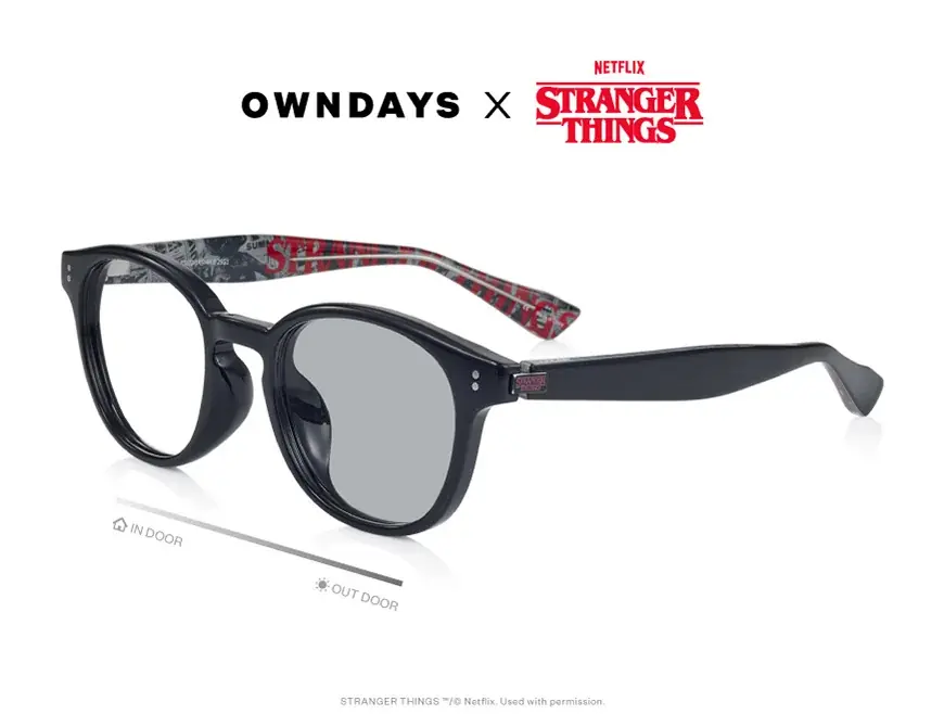 【OWNDAYS｜オンデーズ】Netflix「ストレンジャー・シングス 未知の世界」とのアイウェアコレクション登場！裏側の世界やヘルファイア・クラブの世界観を凝縮したモデルが揃うファン必見のコラボ発売 画像 3